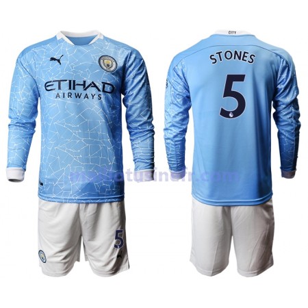 Maillot de Foot Manchester City John Stones 5 Domicile 2020-21 Manches Longues - Enfant Maillot de Foot Manchester City John Stones 5 Domicile 2020-21 Manches Longues - Enfant